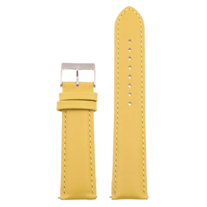 st18.10.10 Up Yellow Padded Smooth Leather Watch Band Strap