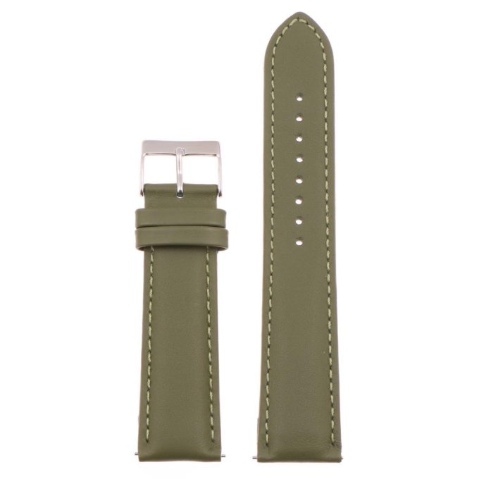 st18.11.11 Up Green Padded Smooth Leather Watch Band Strap