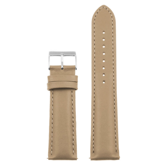 st18.17.17 Up Beige Padded Smooth Leather Watch Band Strap