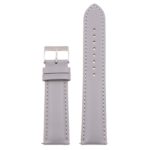 st18.7.7 Up Grey Padded Smooth Leather Watch Band Strap