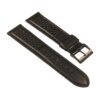 st22.1.1.mb Angle Black Perforated Rally Strap with Matte Black Buckle