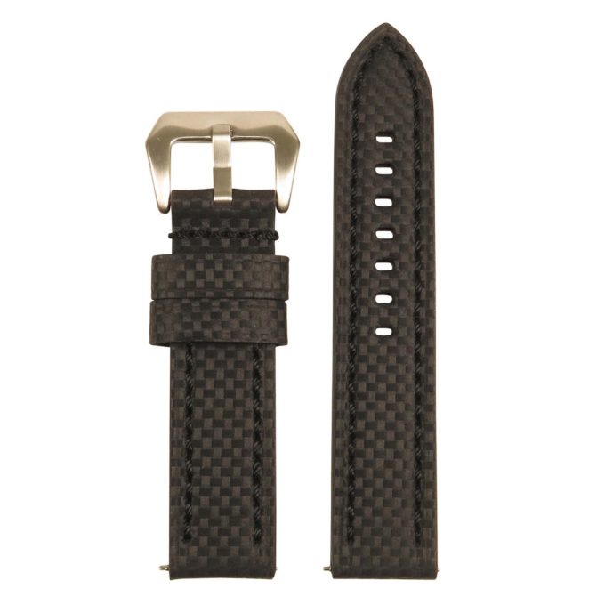 st25.1.1 up Black Heavy Duty Carbon Fiber Watch Strap