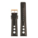 st26.1.1.rg up Black Rally Strap with Rose Gold Buckle