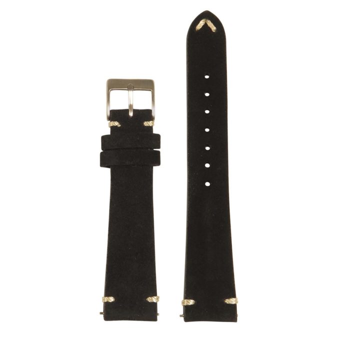 st28.1 Upright Suede Watch Strap in Black