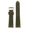 st28.11.12 Upright Suede Watch Strap in Green Orange