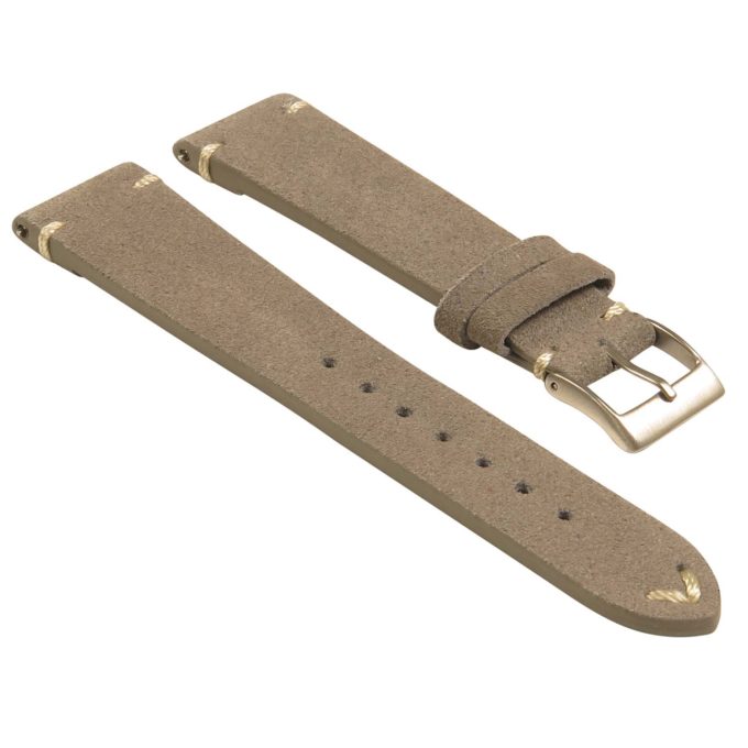 st28.7 Angled Suede Watch Strap in Grey
