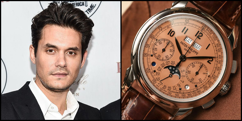 Celebrity Luxury Watch Collections John Mayer Patek Philippe Perpetual Calendar Chronograph
