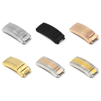 Cl.rx1 All Colors StrapsCo Replacement Stainless Steel Deployant Clasp For Rolex 16mm 18mm