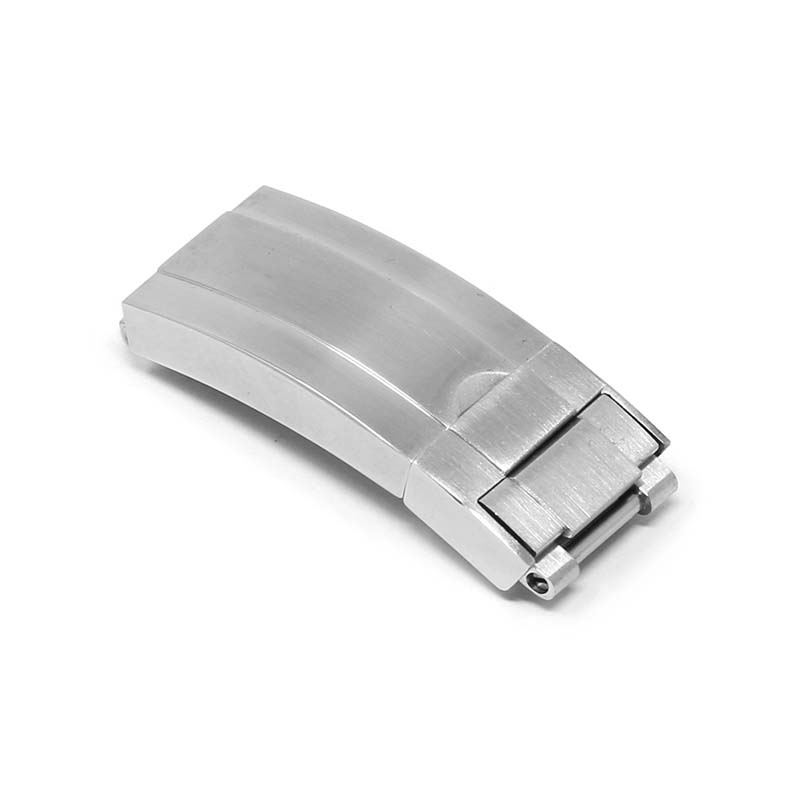 Cl.rx1.bs Main Brushed Silver StrapsCo Replacement Stainless Steel Deployant Clasp For Rolex 16mm 18mm