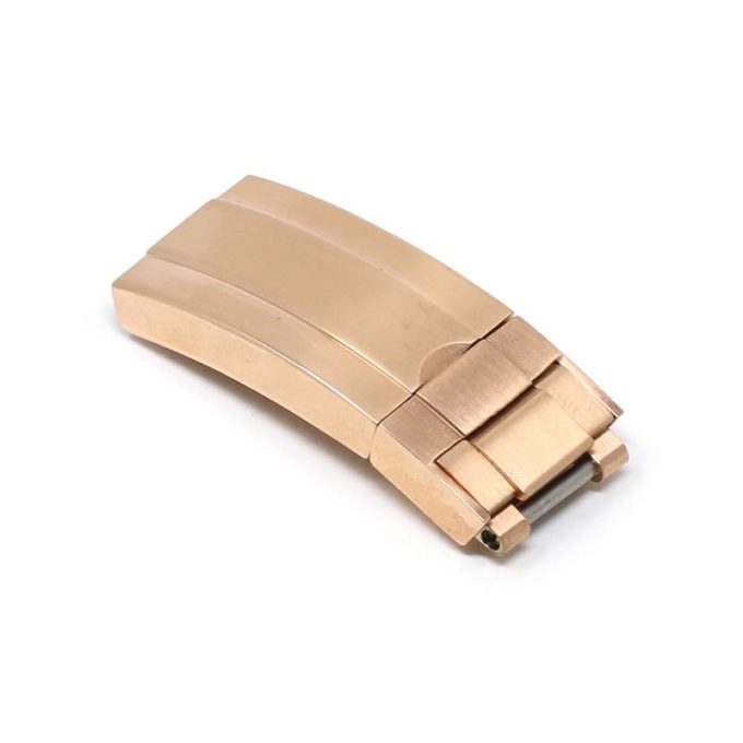 Cl.rx1.rg Main Rose Gold StrapsCo Replacement Stainless Steel Deployant Clasp For Rolex 16mm 18mm