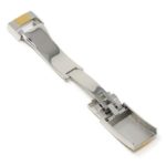 Cl.rx1.ss.yg Alt Silver & Yellow Gold StrapsCo Replacement Stainless Steel Deployant Clasp For Rolex 16mm 18mm