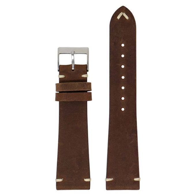 ds17.9 Main Brown DASSARI Distressed Leather Watch Band Strap 18mm 19mm 20mm 21mm 22mm