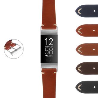 Double Wrap Fitbit Charge 3 4 Band Fashion Animal Print Strap Unique Unisex  Brown Leather Bracelet for Charge 3 4 Fashion Jeweled CH3 Band 