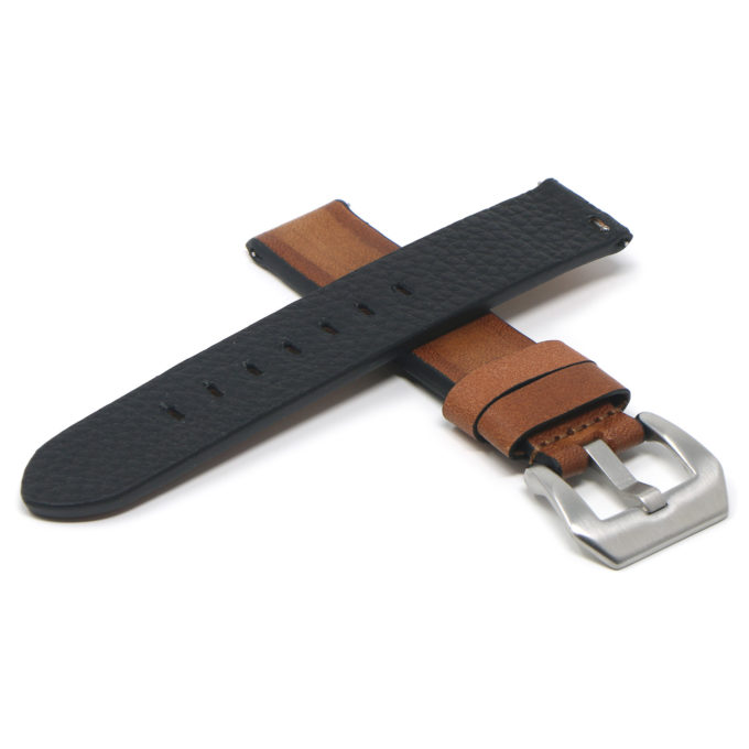 StrapsCo Vintage Waxed Leather Strap with Quick Release