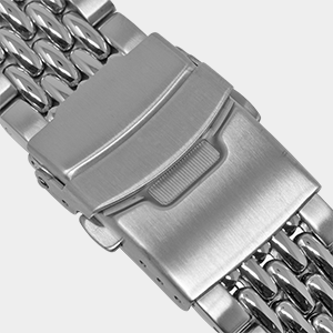 Stainless Steel Beads of Rice Watch Bracelet