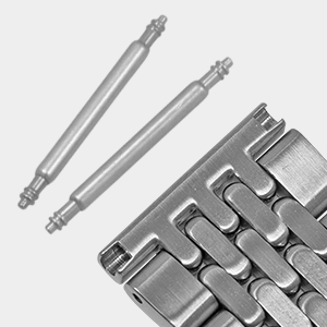 M.bd1 Stainless Steel Beads Of Rice Watch Band Strap Bracelet Spring Bar Detail