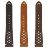 ra10 All Colors DASSARI Distressed Perforated Leather Watch Band Strap 18mm 19mm 20mm 21mm 22mm