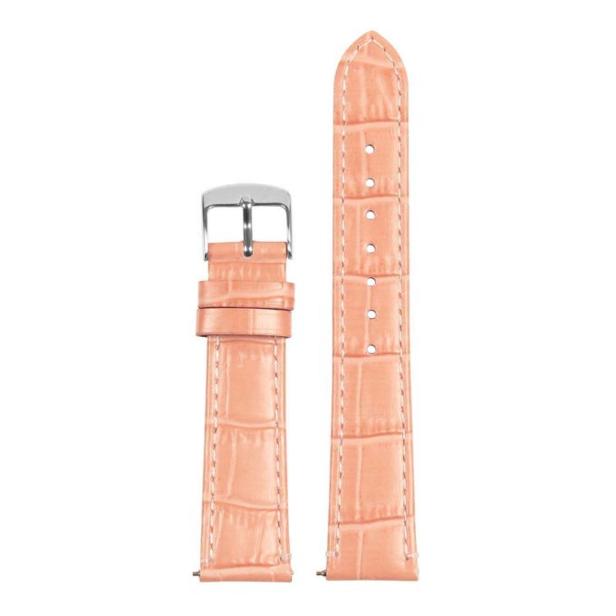 St20.13 Up Light Pink Ladies Crocodile Leather Watch Band Strap