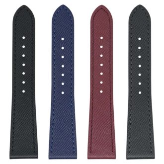 st31 All Colors DASSARI Saffiano Leather Watch Band Strap 8mm 10mm 12mm 14mm 16mm 18mm 19mm 20mm 21mm 22mm 23mm 24mm