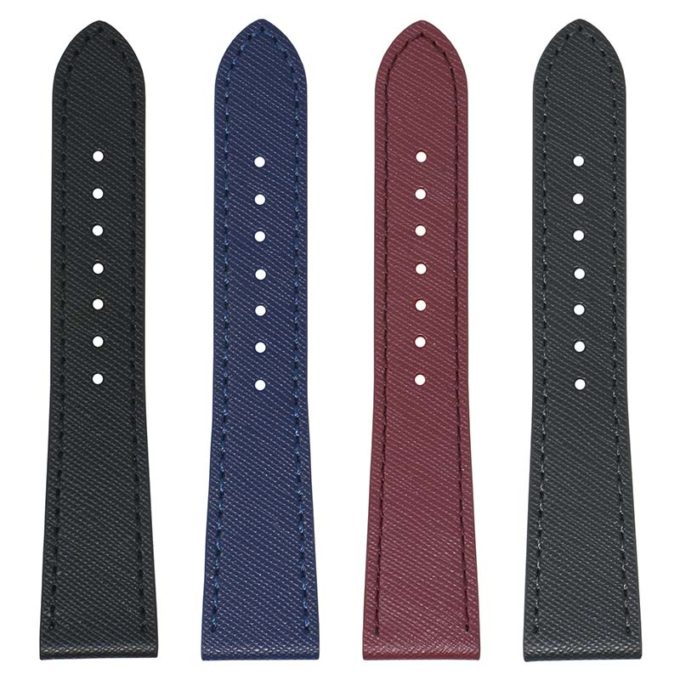 St31 All Colors DASSARI Saffiano Leather Watch Band Strap 8mm 10mm 12mm 14mm 16mm 18mm 19mm 20mm 21mm 22mm 23mm 24mm