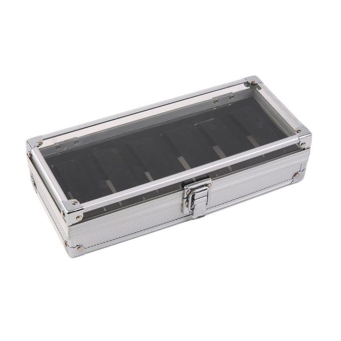 Aluminum Watch Box for 6 Watches 2
