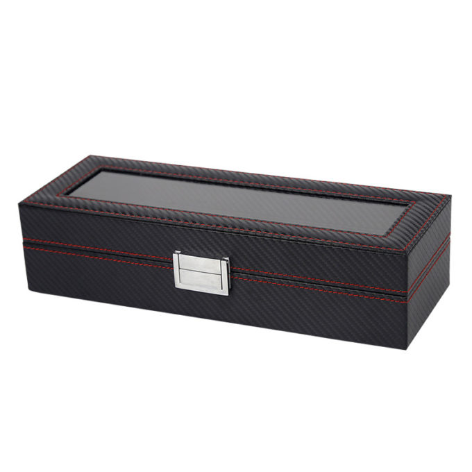 Carbon Fiber Watch Box For 6 Watches 4
