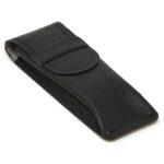 DASSARI Saffiano Leather Watch Pouch In Black