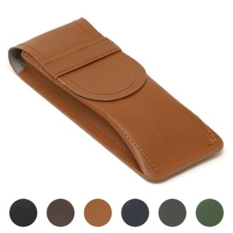 Smooth Leather Watch Pouch By DASSARI | StrapsCo