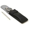 DASSARI Textured Leather Watch Pouch Open