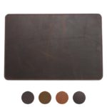 DASSARI Vintage Leather Valet Mat