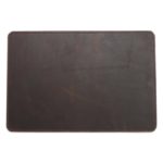 DASSARI Vintage Leather Valet Mat In Brown