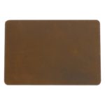 DASSARI Vintage Leather Valet Mat In Tan