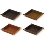 DASSARI Vintage Leather Valet Tray All Colors