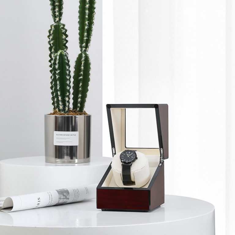 Mahogany Watch Winder StrapsCo