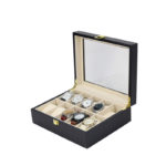 Matte Black Watch Box For 10 Watches 3