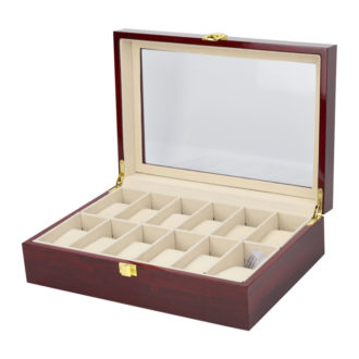 Wood Watch Box For 12 Watches