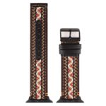 a.l12.a Up A StrapsCo Embroidered Leather Watch Band Strap for Apple Watch 38mm 40mm 42mm 44mm