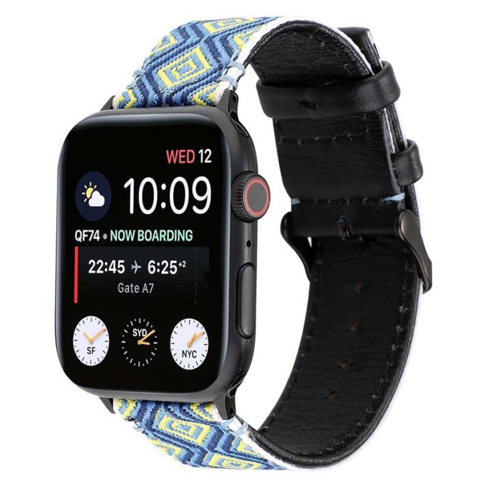 a.l12.c Main C StrapsCo Embroidered Leather Watch Band Strap for Apple Watch 38mm 40mm 42mm 44mm