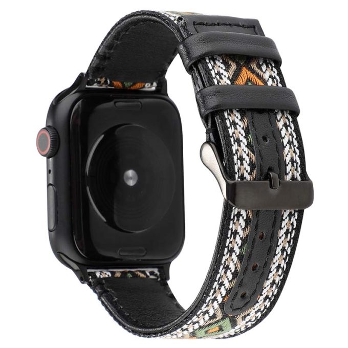 a.l12.d Back D StrapsCo Embroidered Leather Watch Band Strap for Apple Watch 38mm 40mm 42mm 44mm