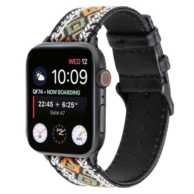 a.l12.d Main D StrapsCo Embroidered Leather Watch Band Strap for Apple Watch 38mm 40mm 42mm 44mm