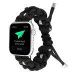 a.ny4 .1 Main Black StrapsCo Nylon Woven Paracord Watch Band Strap for Apple Watch 38mm 40mm 42mm 44mm