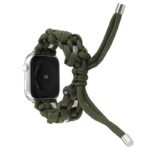 a.ny4 .11 Back Green StrapsCo Nylon Woven Paracord Watch Band Strap for Apple Watch 38mm 40mm 42mm 44mm