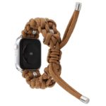 a.ny4 .2 Back Brown StrapsCo Nylon Woven Paracord Watch Band Strap for Apple Watch 38mm 40mm 42mm 44mm