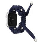a.ny4 .5 Back Blue StrapsCo Nylon Woven Paracord Watch Band Strap for Apple Watch 38mm 40mm 42mm 44mm