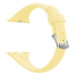 a.r18.10 Back Light Yellow StrapsCo Smooth Slim Thin Silicone Rubber Watch Band Strap for Apple Watch 38mm Copy