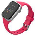 a.r18.13a Main Hot Pink StrapsCo Smooth Slim Thin Silicone Rubber Watch Band Strap for Apple Watch 38mm 40mm 42mm 44mm 11