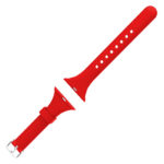 A.r18.6a Angle Bright Red StrapsCo Smooth Slim Thin Silicone Rubber Watch Band Strap For Apple Watch