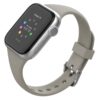 a.r18.7 Main Grey StrapsCo Smooth Slim Thin Silicone Rubber Watch Band Strap for Apple Watch 38mm 40mm 42mm 44mm 5