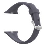 a.r18.7a Back Dark Grey StrapsCo Smooth Slim Thin Silicone Rubber Watch Band Strap for Apple Watch 38mm 40mm 42mm 44mm 19