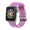 A.r19.18 Main Purple StrapsCo Silicone Rubber Clear Glitter Strap For Apple Watch Band Strap 38mm 40mm 42mm 44mm
